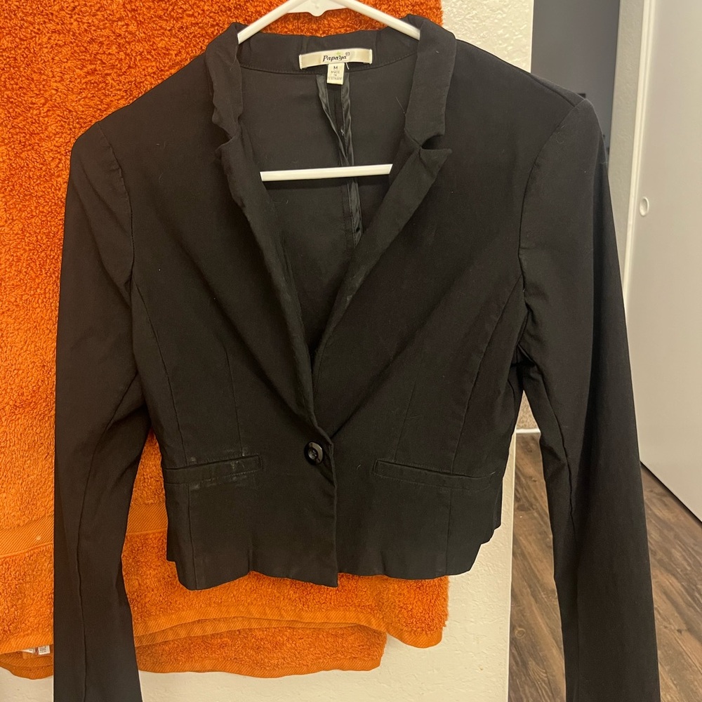 Papaya Elegant Black Blazer